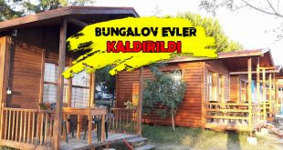 Salda Gölü Bungalov Evler Kaldırılıyor